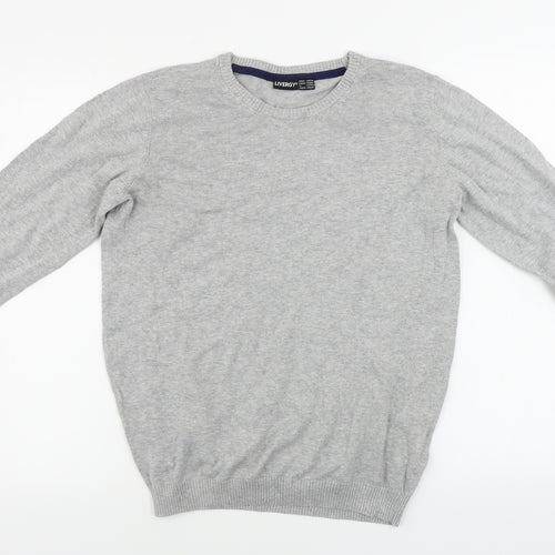 Livergy Mens Grey   Pullover Jumper Size M