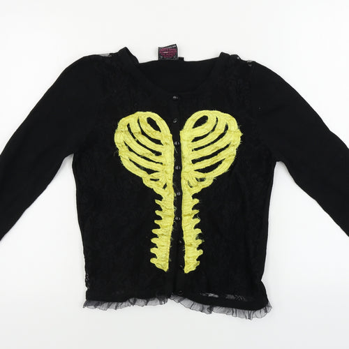 Too Fast  Womens Black   Cardigan Jumper Size M
