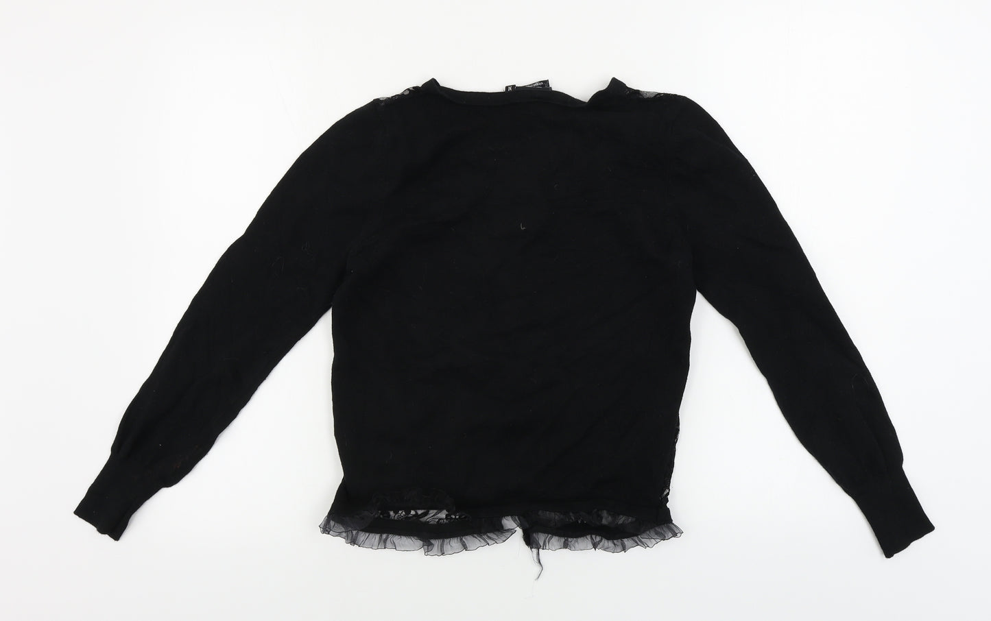 Too Fast  Womens Black   Cardigan Jumper Size M