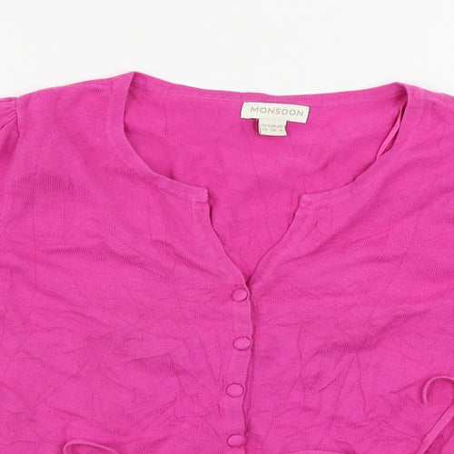 Monsoon  Womens Pink   Cardigan Jumper Size 10