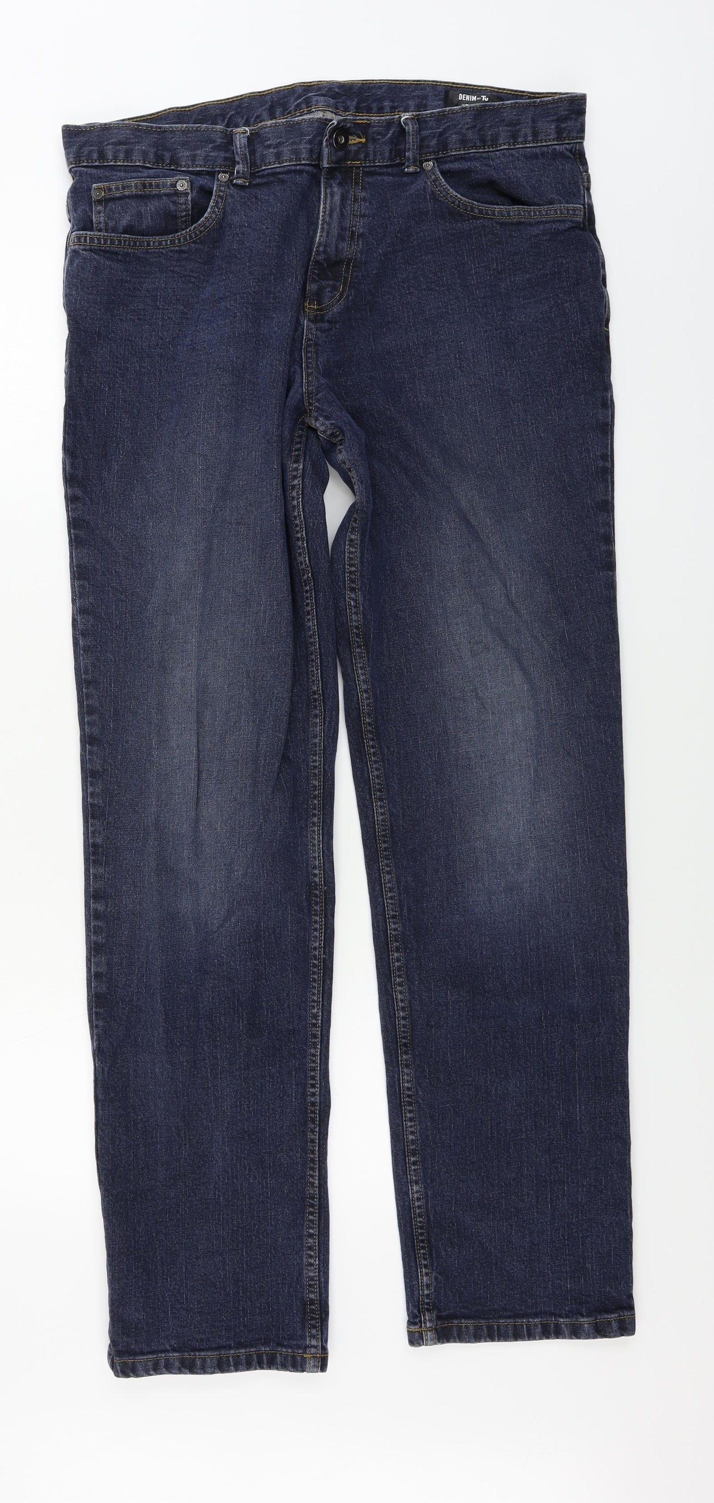 TU Mens Blue   Straight Jeans Size 36 in L34 in