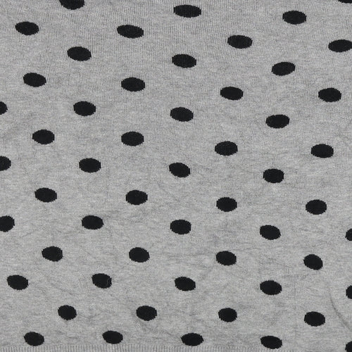 VERO MODA Womens Grey Polka Dot  Pullover Jumper Size XL