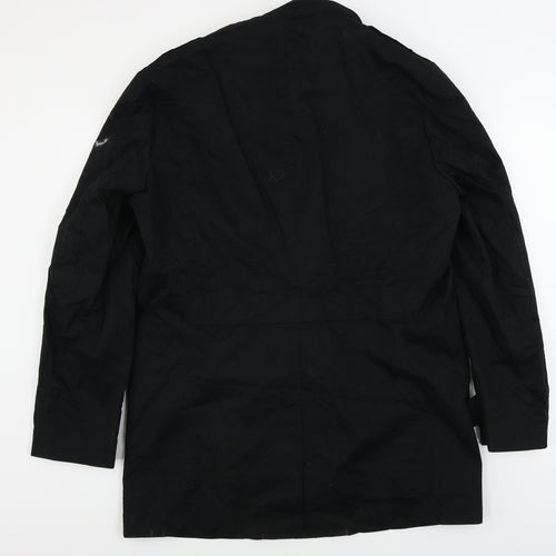 F&F Mens Black   Jacket Coat Size L