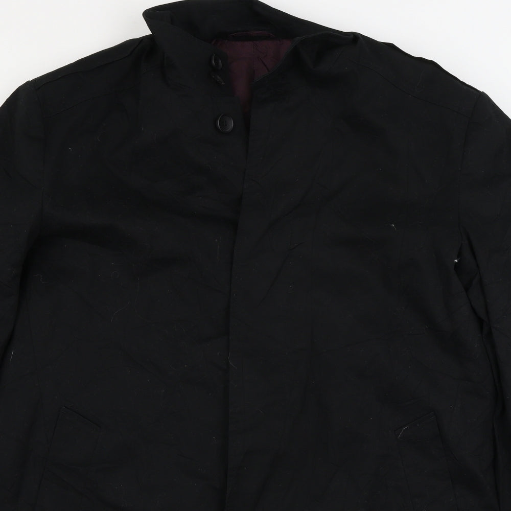 F&F Mens Black   Jacket Coat Size L