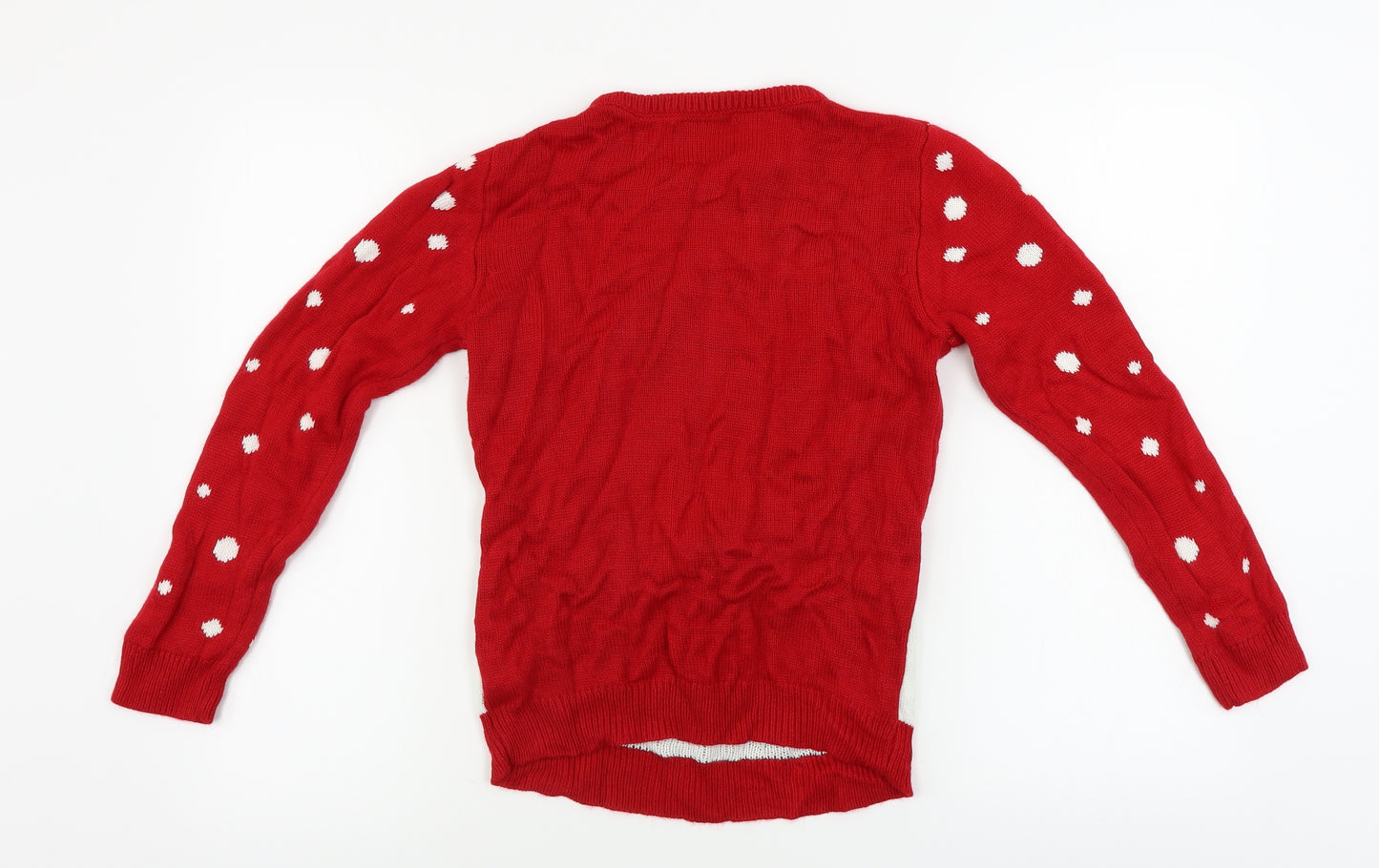 Primark  Boys Red   Pullover Jumper Size 10-11 Years  - Christmas Jumper