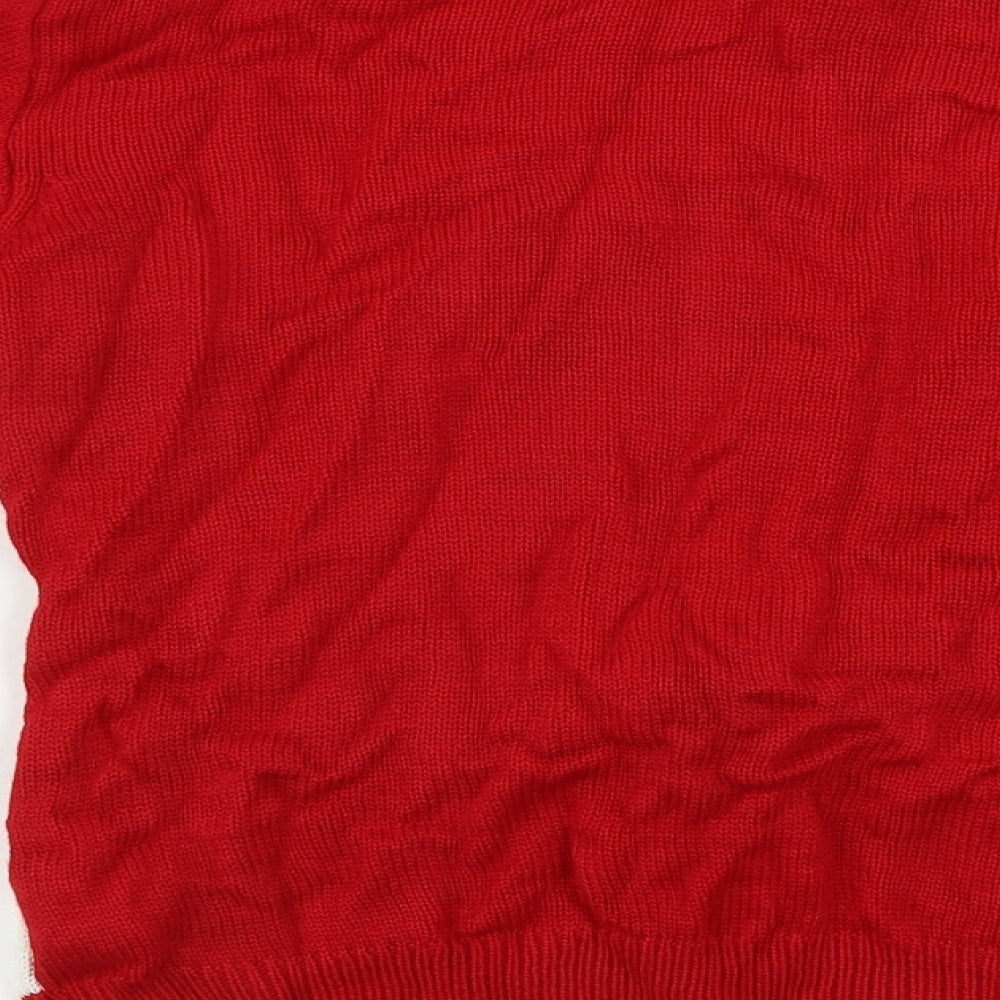 Primark  Boys Red   Pullover Jumper Size 10-11 Years  - Christmas Jumper