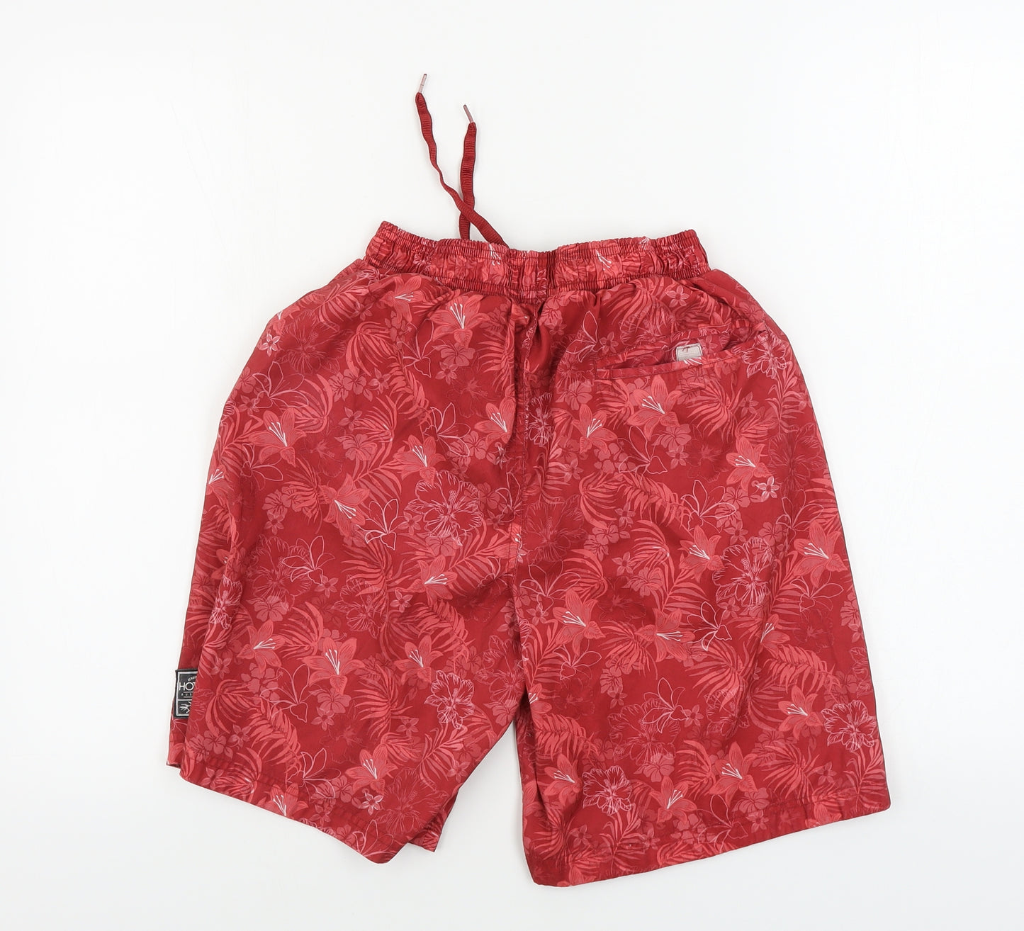 Hot Tuna Mens Red Floral  Bermuda Shorts Size S