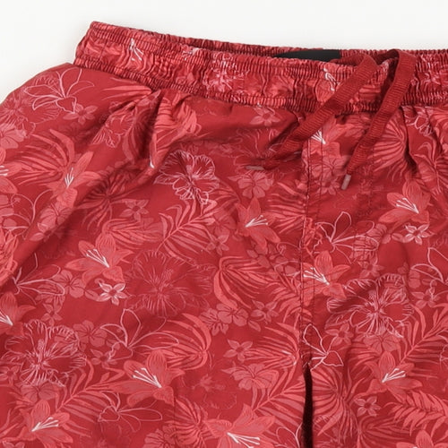 Hot Tuna Mens Red Floral  Bermuda Shorts Size S