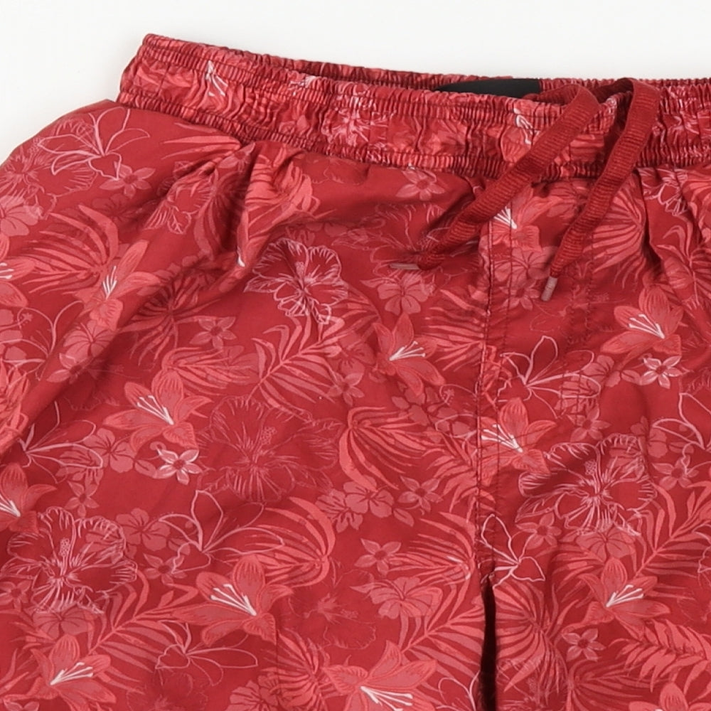 Hot Tuna Mens Red Floral  Bermuda Shorts Size S