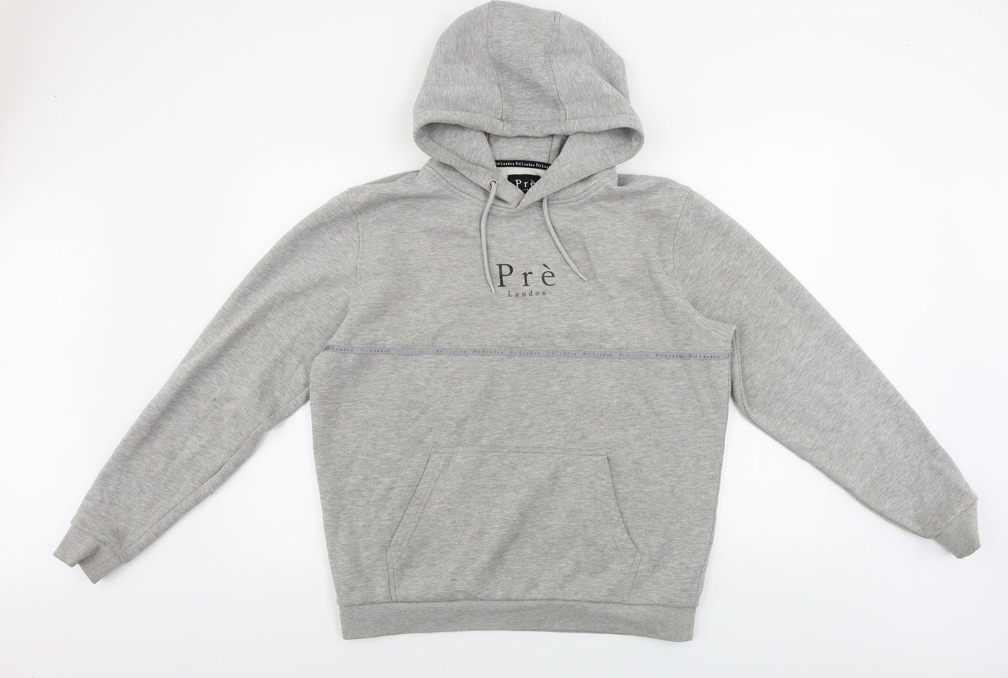 Pre London  Mens Grey   Pullover Hoodie Size M