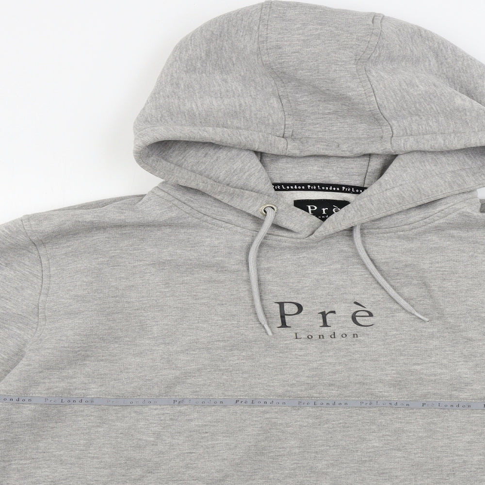 Pre London  Mens Grey   Pullover Hoodie Size M