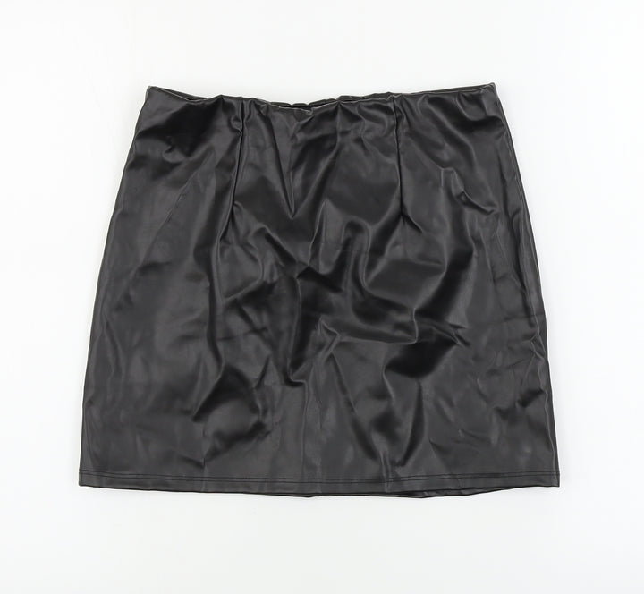ASOS Womens Black Bandage Skirt Size 10