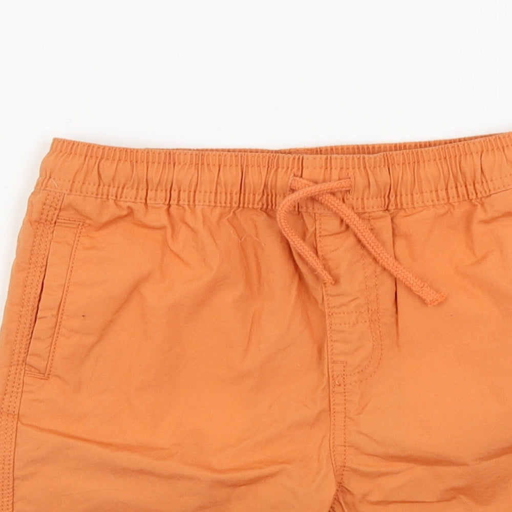 TU Boys Orange   Chino Shorts Size 7 Years