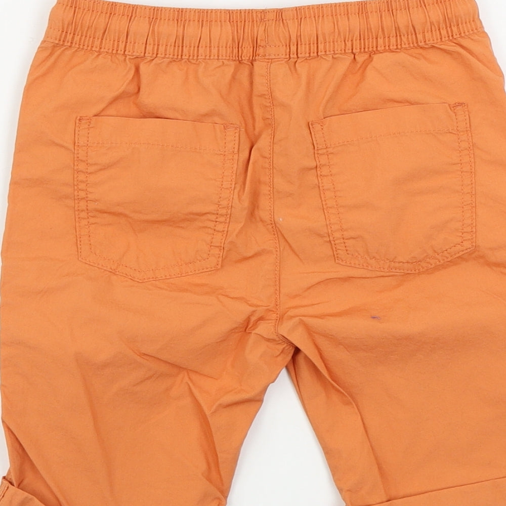 TU Boys Orange   Chino Shorts Size 7 Years