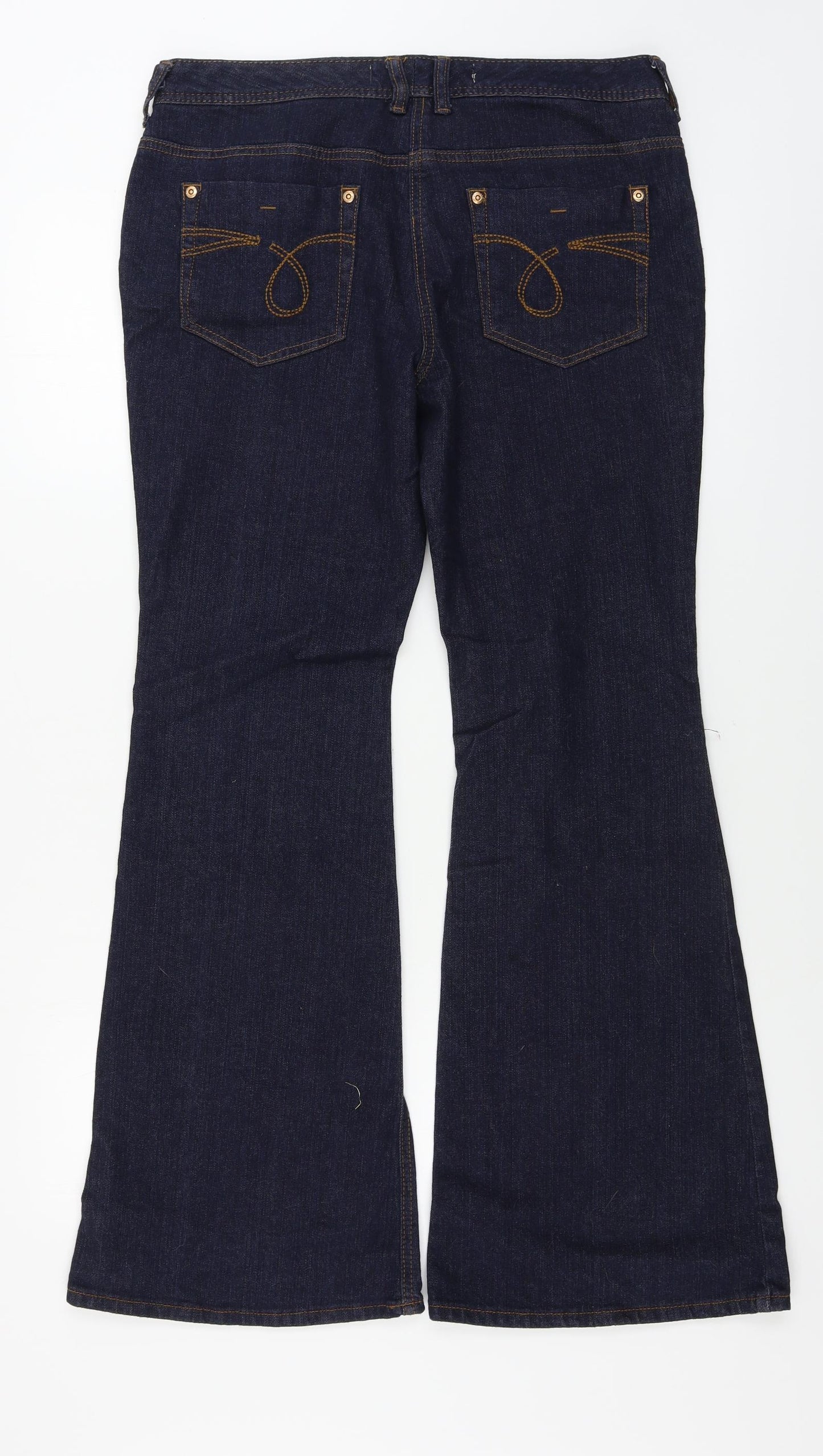 Kick Flare  Womens Blue   Flared Jeans Size 14 L28 in