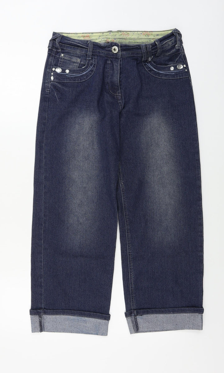 miladys Womens Blue Straight Jeans Size 10 L24 in