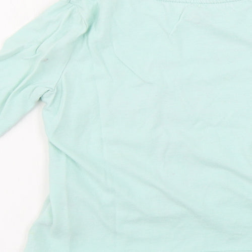 Gap  Girls Green   Basic T-Shirt Size 6-7 Years