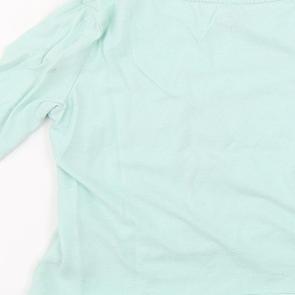 Gap  Girls Green   Basic T-Shirt Size 6-7 Years