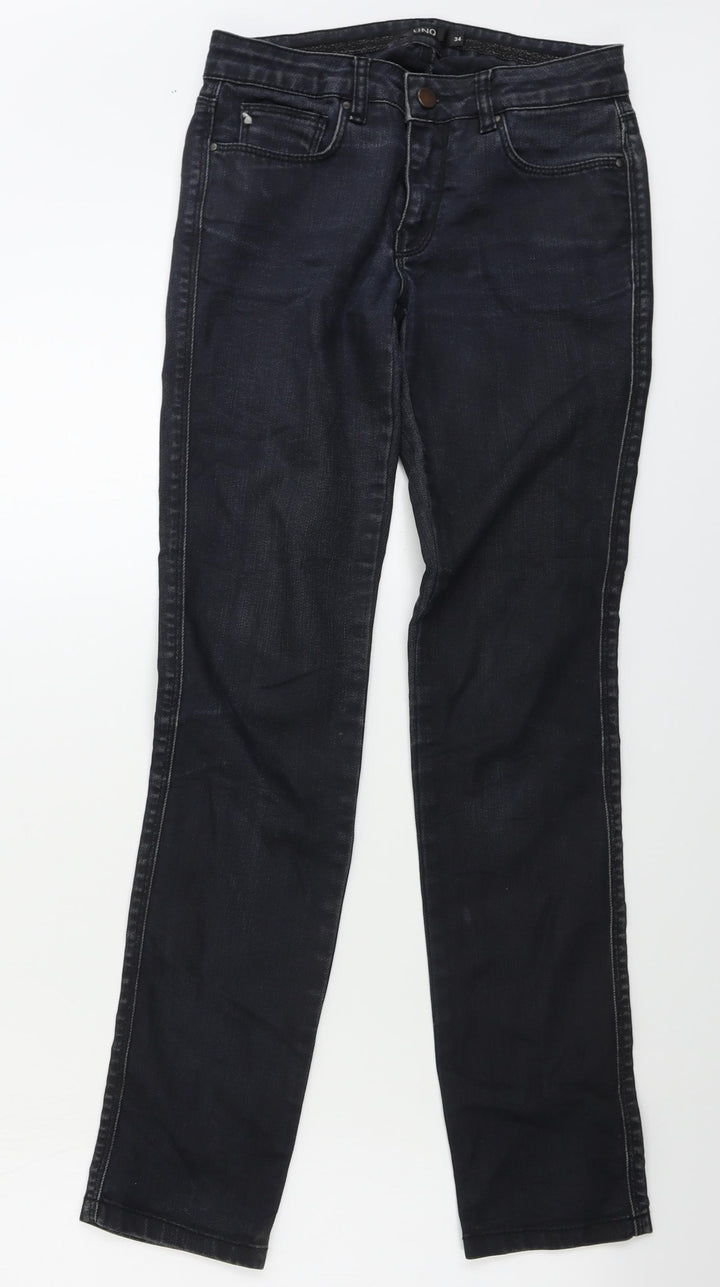 uno Womens Black Skinny Jeans Size 6 L28 in
