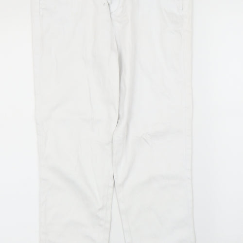 Preworn Womens White   Chino Trousers Size S L26 in