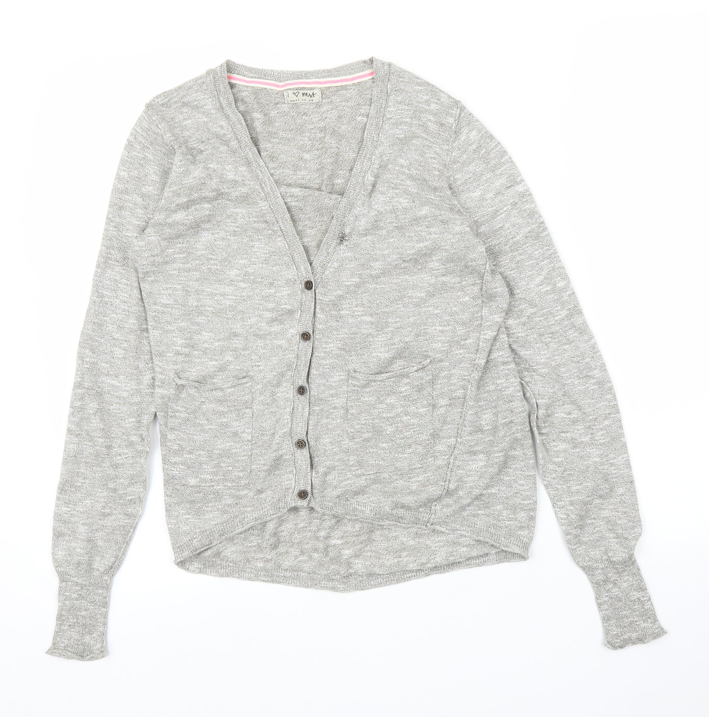 NEXT Girls Grey   Cardigan Jumper Size 15 Years