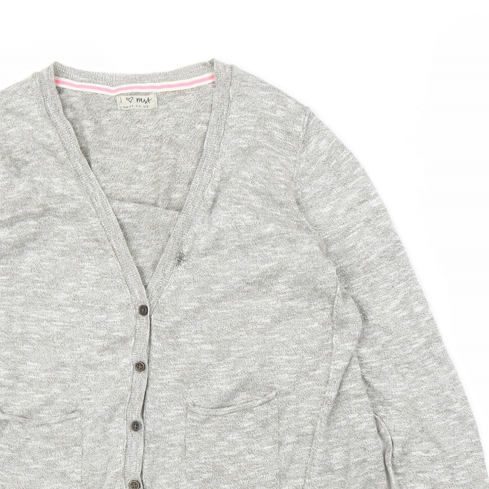 NEXT Girls Grey   Cardigan Jumper Size 15 Years