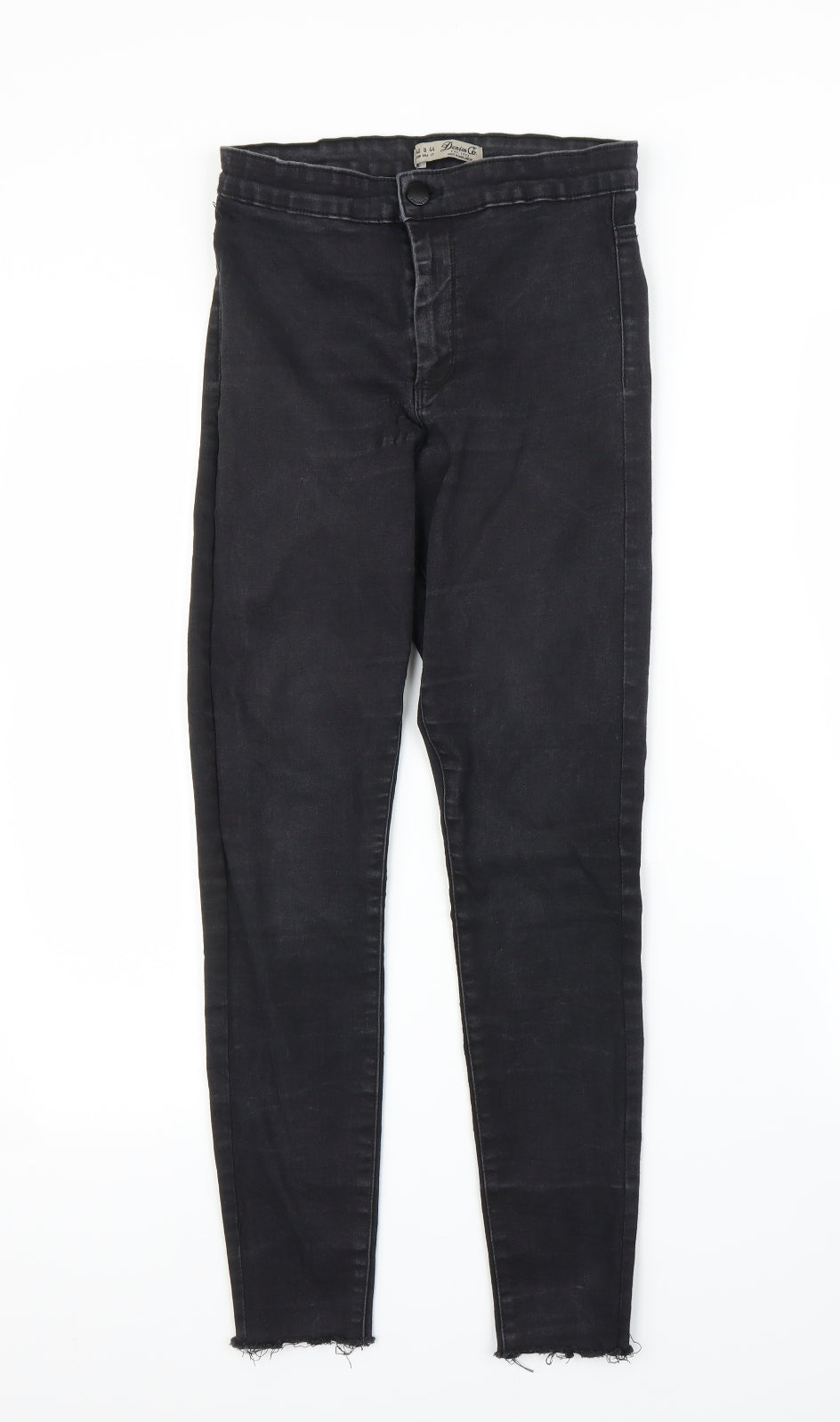 Primark Womens Black  Denim Skinny Jeans Size 12 L24 in