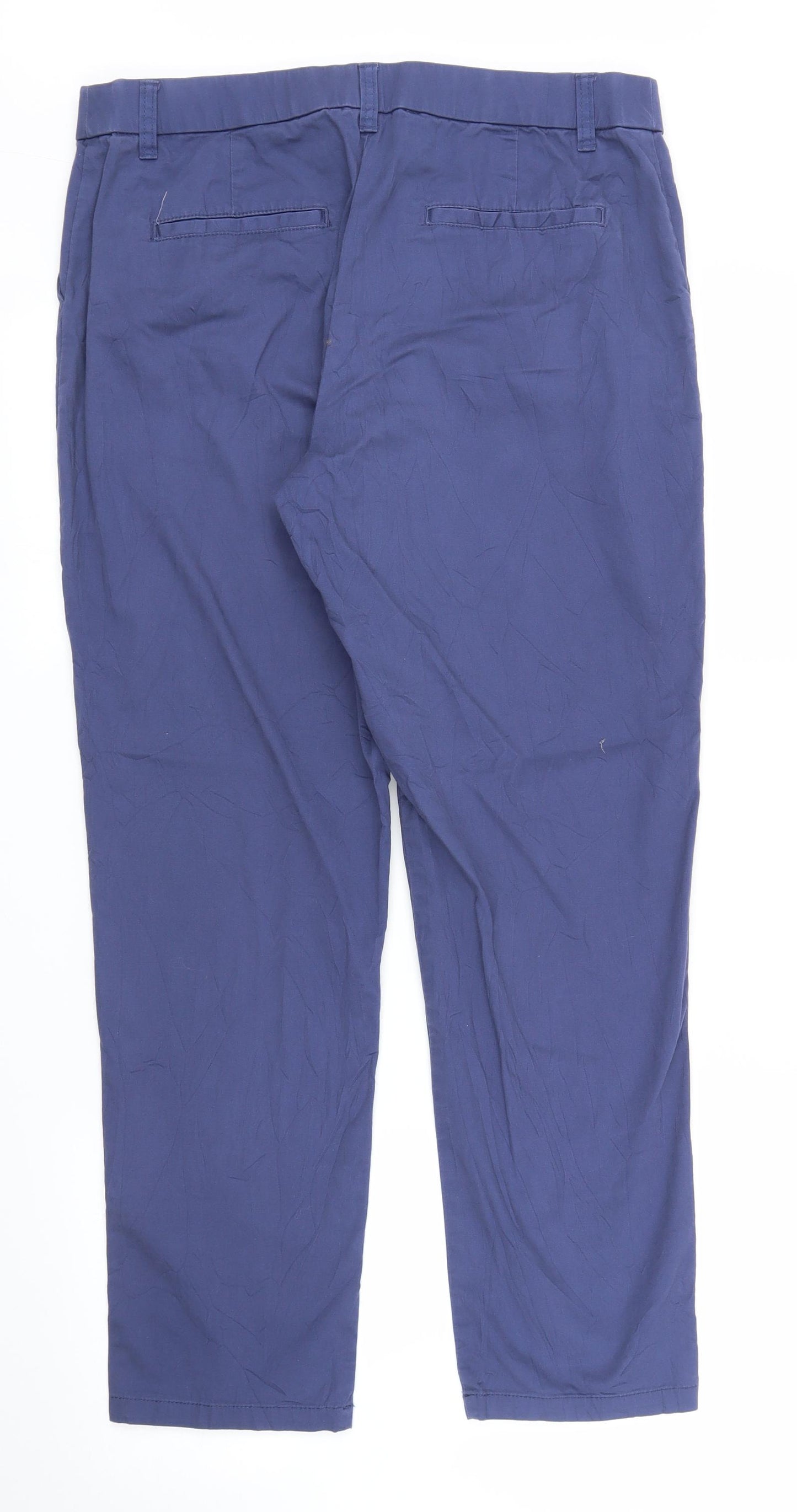 BM Classic Womens Blue   Capri Trousers Size 14 L26 in