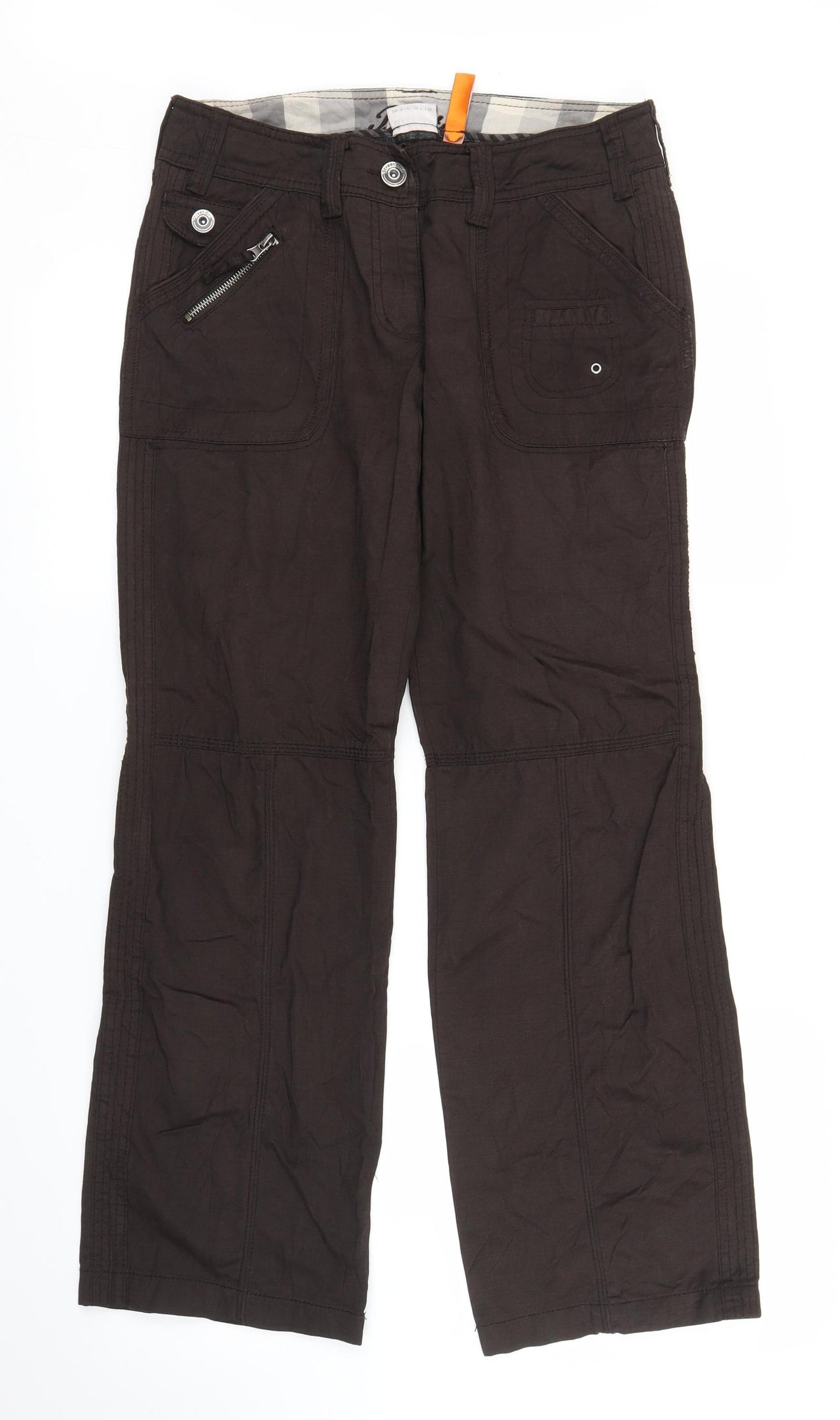 Basti Womens Brown   Cargo Trousers Size 12 L27 in