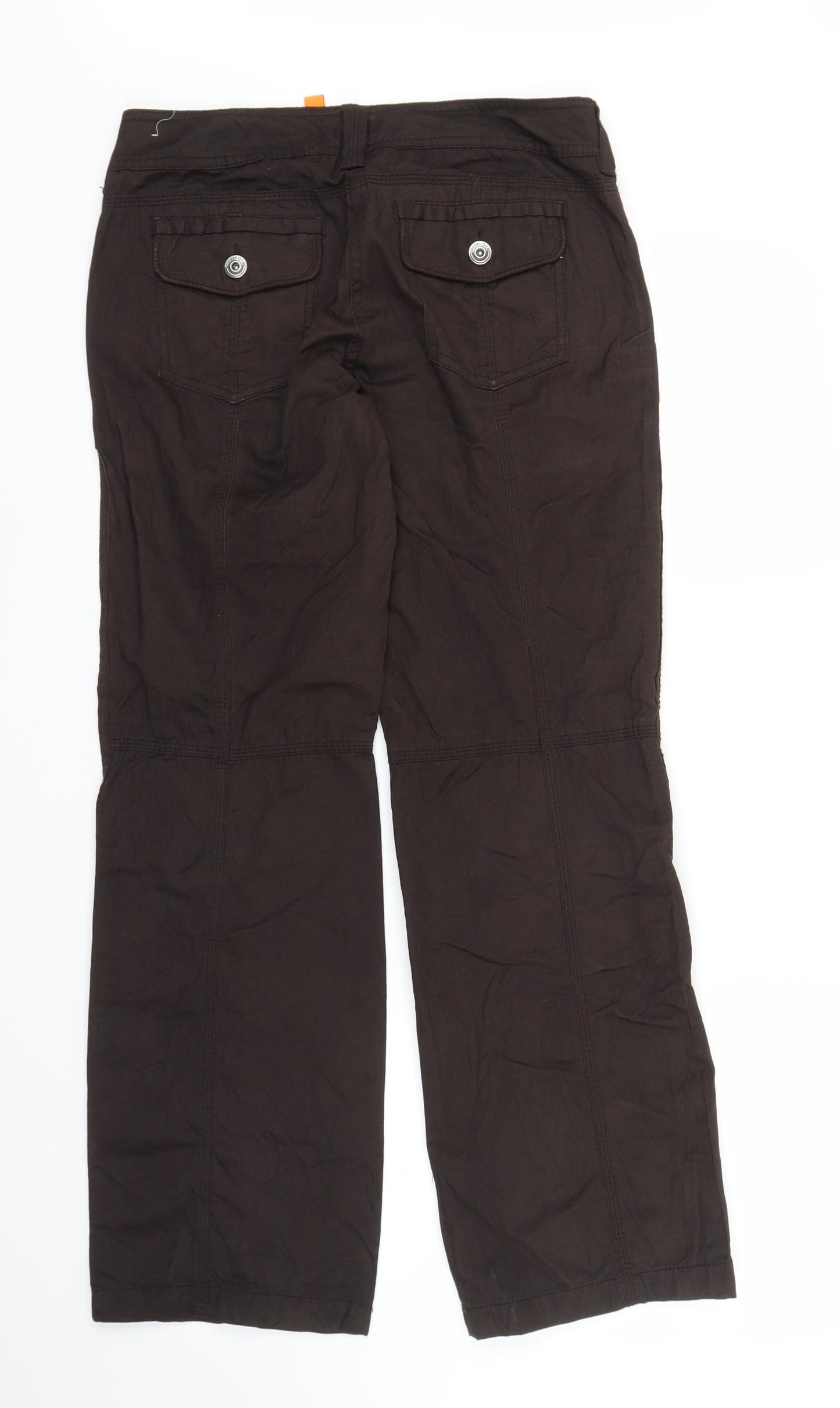 Basti Womens Brown   Cargo Trousers Size 12 L27 in