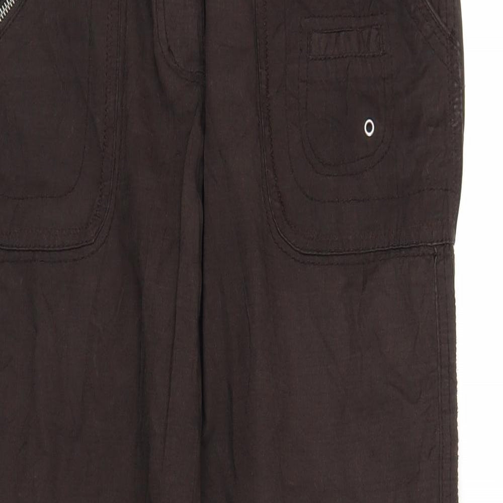 Basti Womens Brown   Cargo Trousers Size 12 L27 in