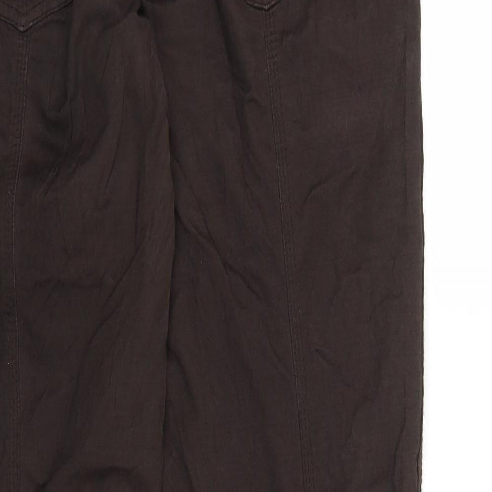 Basti Womens Brown   Cargo Trousers Size 12 L27 in