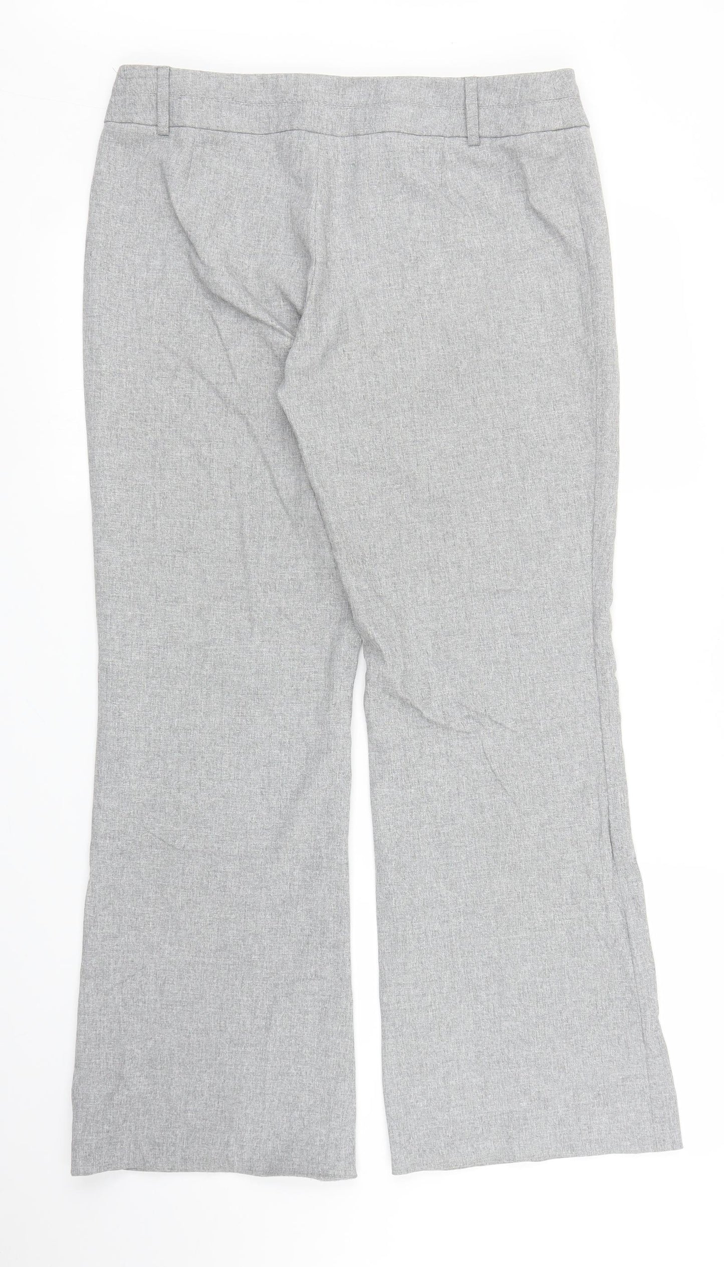 New Look Womens Grey   Trousers  Size 14 L27 in