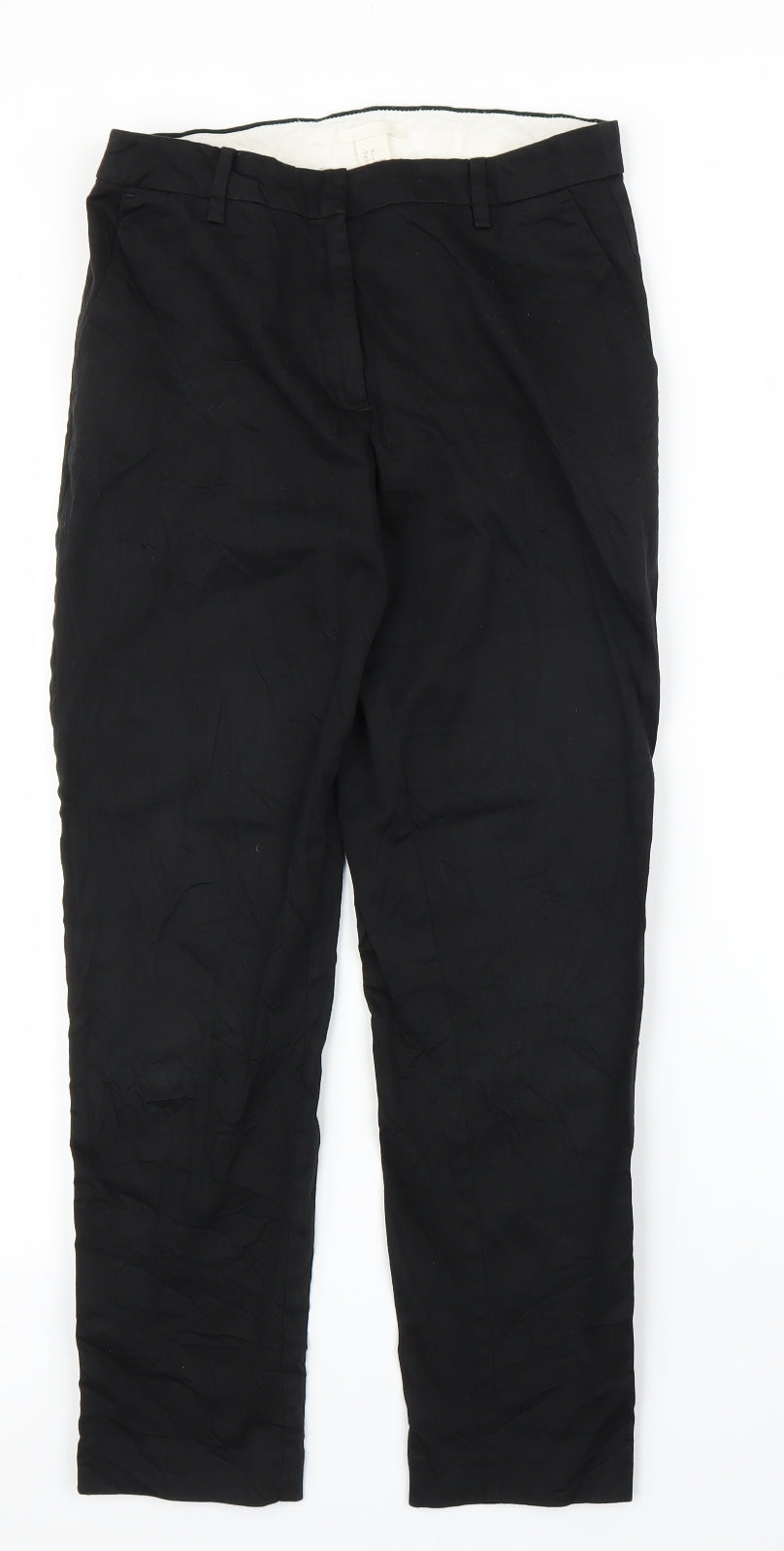 H&M Womens Black   Capri Trousers Size 10 L25 in