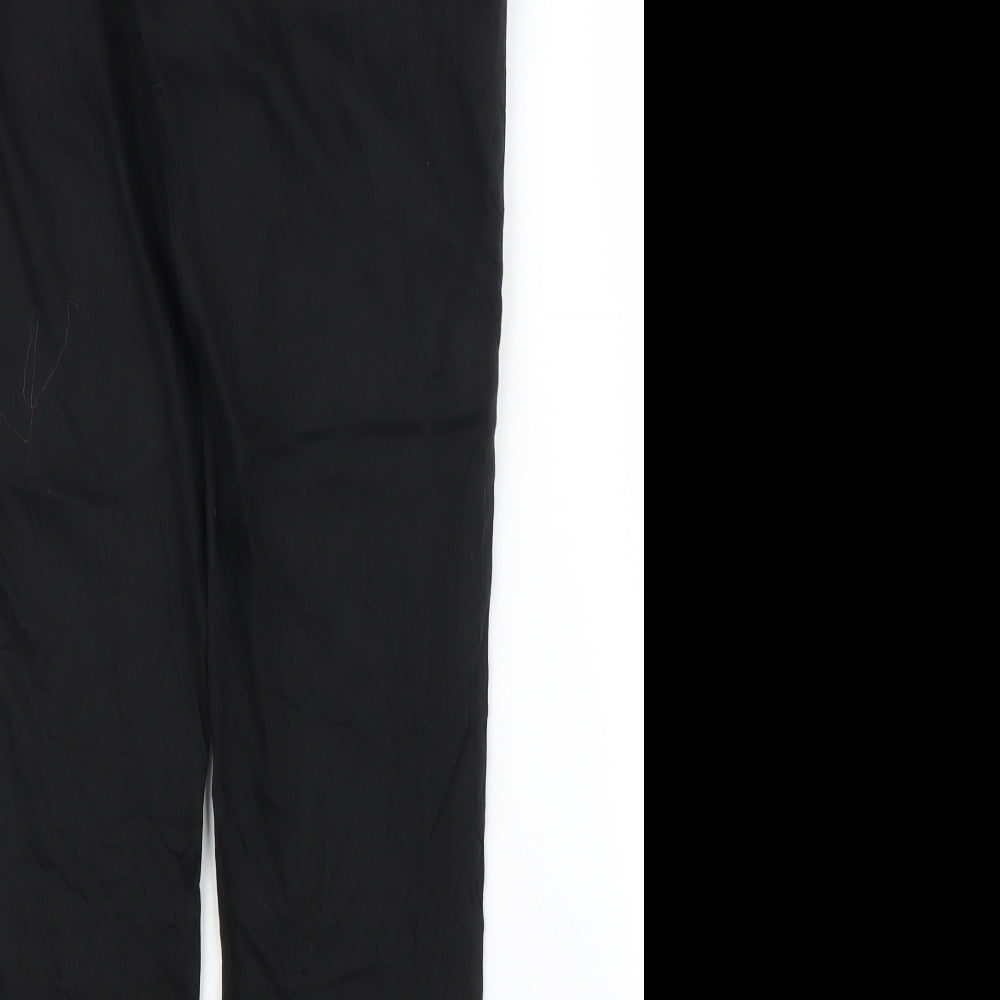 H&M Womens Black   Capri Trousers Size 10 L25 in