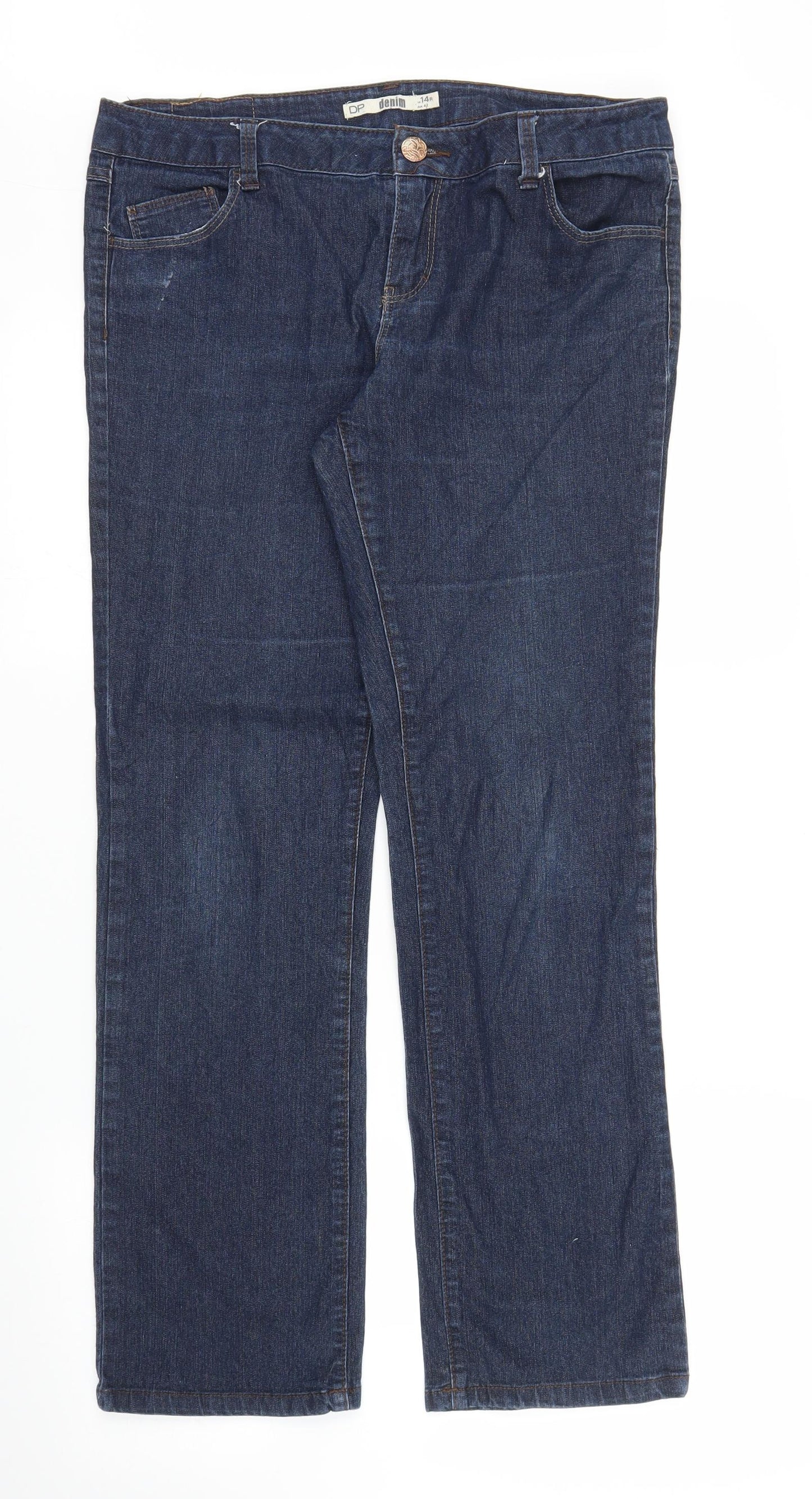 Dorothy Perkins Womens Blue  Denim Bootcut Jeans Size 10 L28 in
