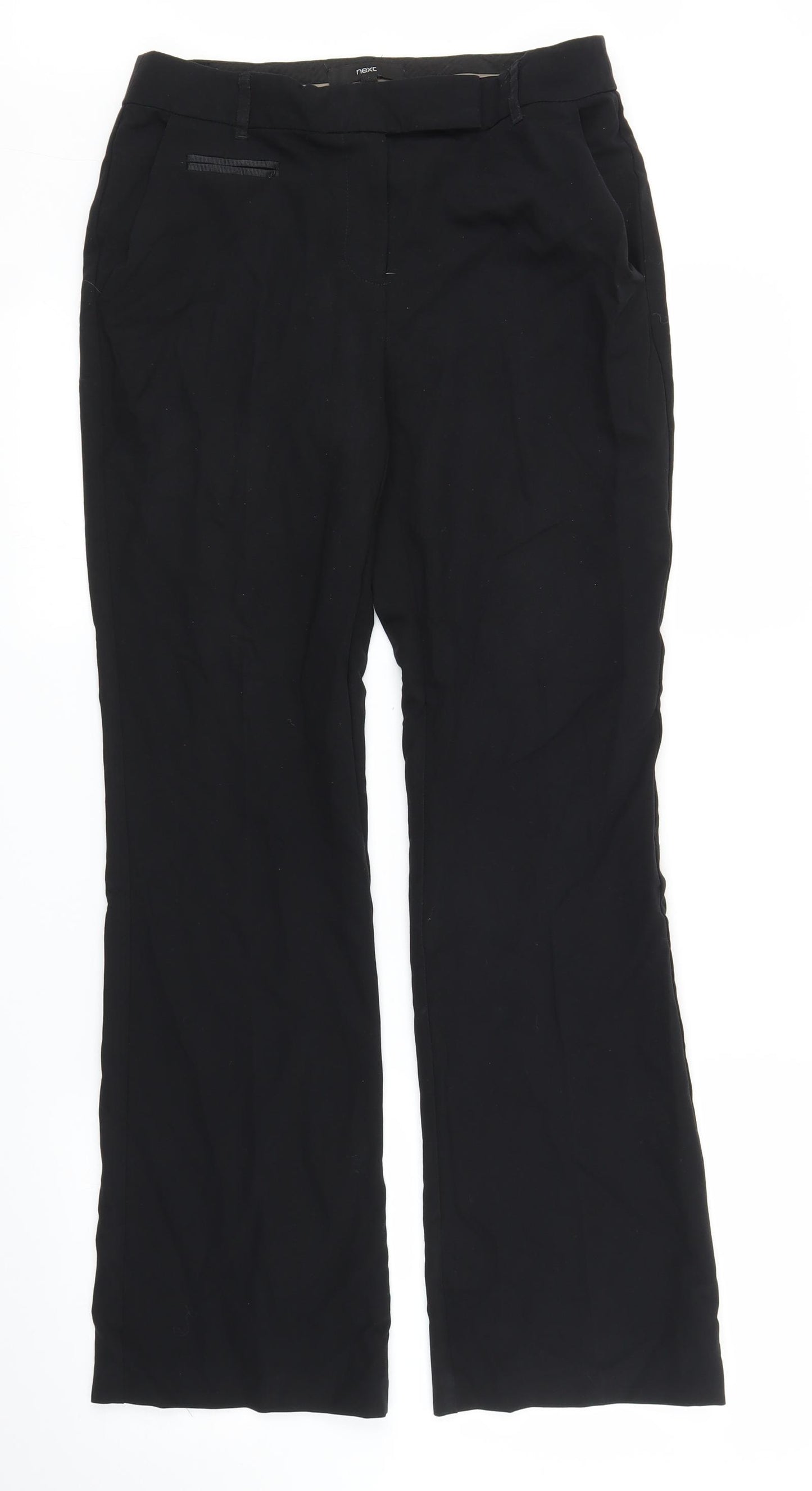 NEXT Womens Black   Trousers  Size 8 L28 in
