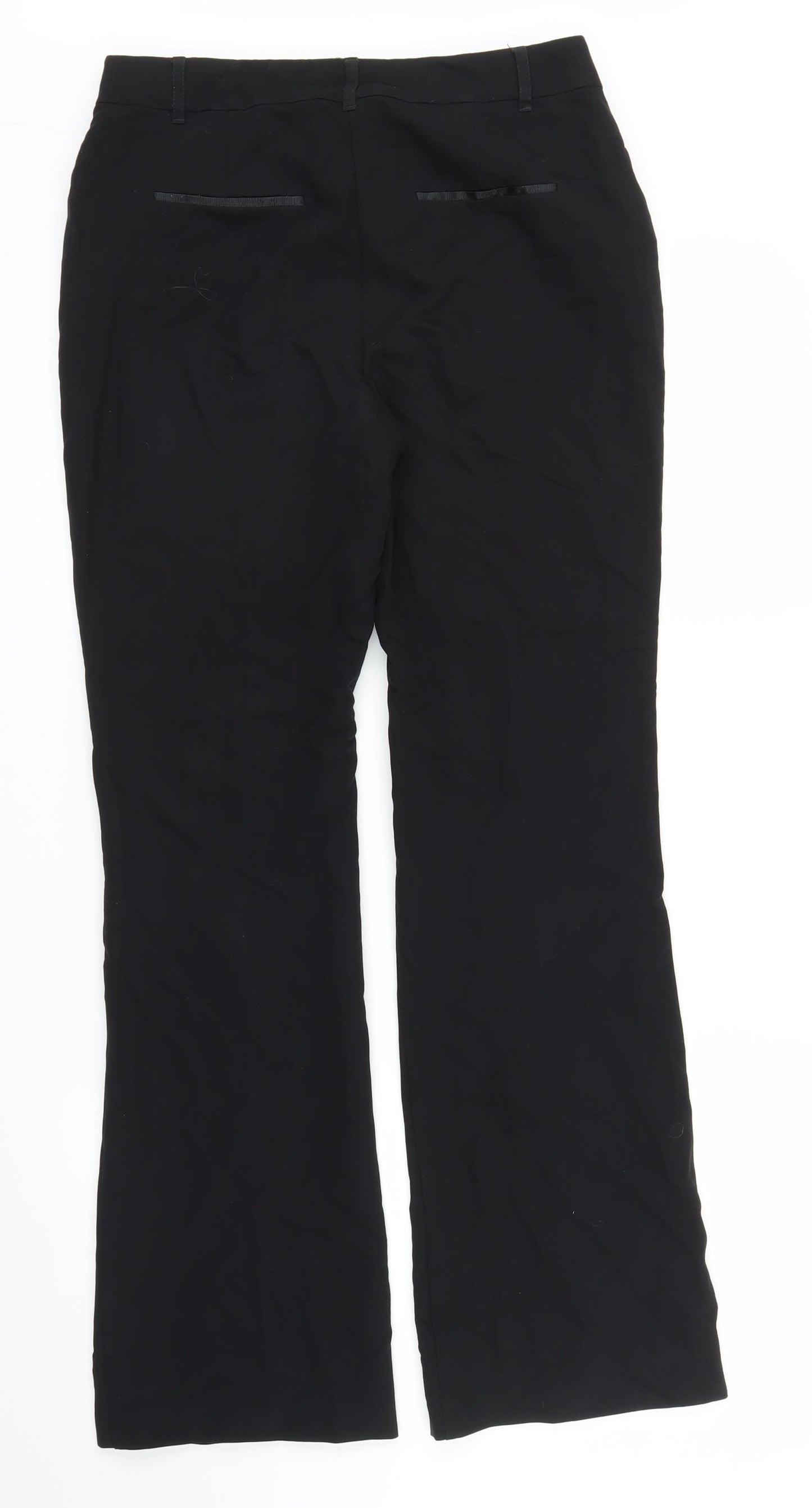 NEXT Womens Black   Trousers  Size 8 L28 in