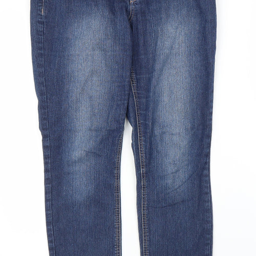 Denim 24/7 Womens Blue  Denim Skinny Jeans Size 10 L26 in