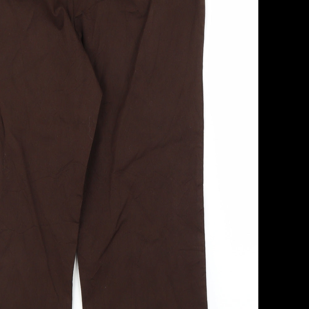 Style & Co Womens Brown   Capri Trousers Size 12 L22 in