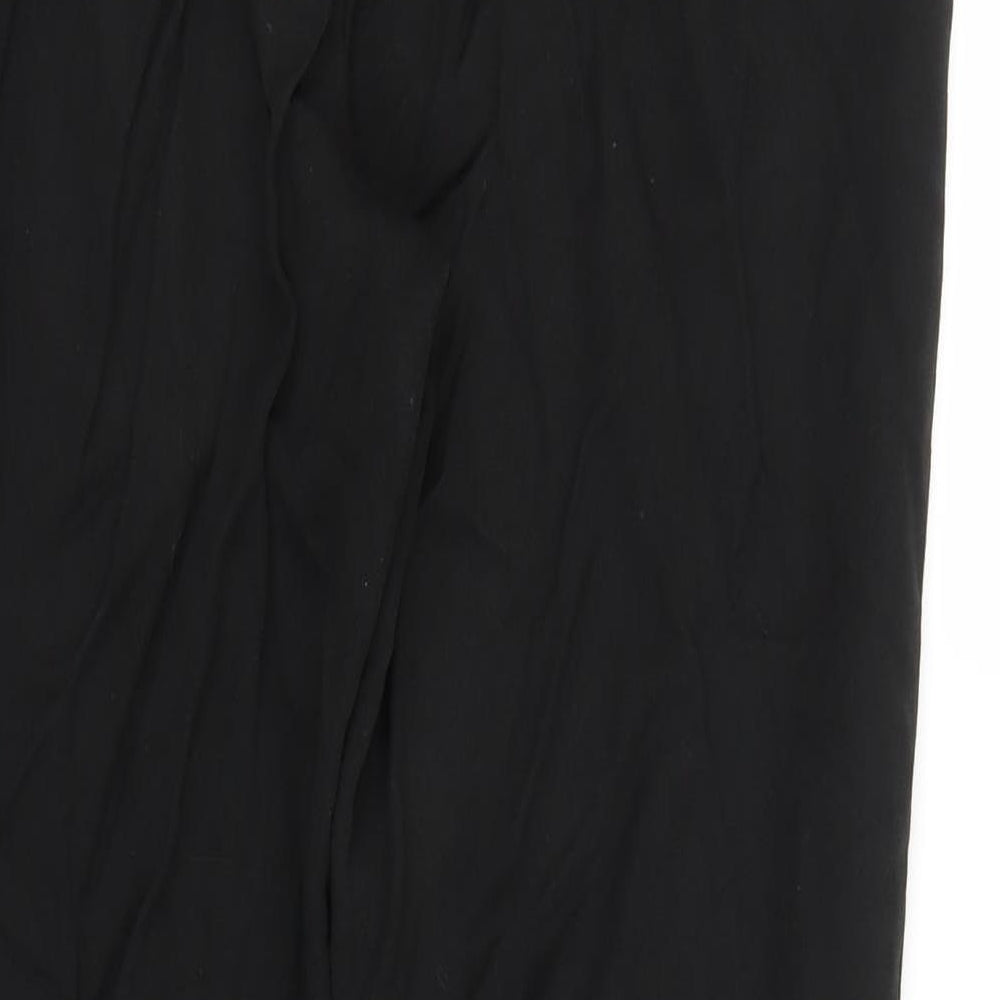 Papaya Womens Black   Trousers  Size 12 L25 in