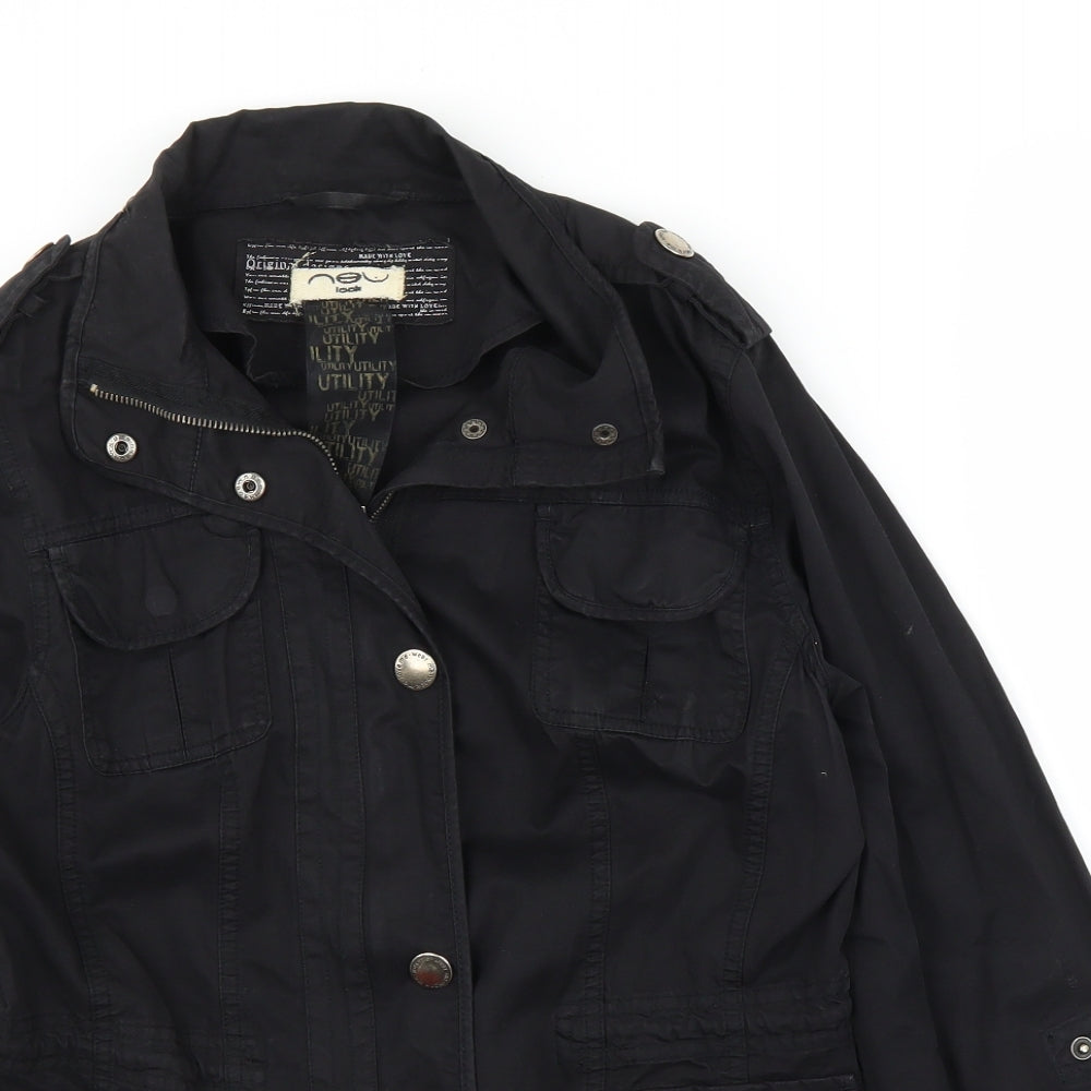 New Look Womens Black   Military Jacket Jacket Size 12