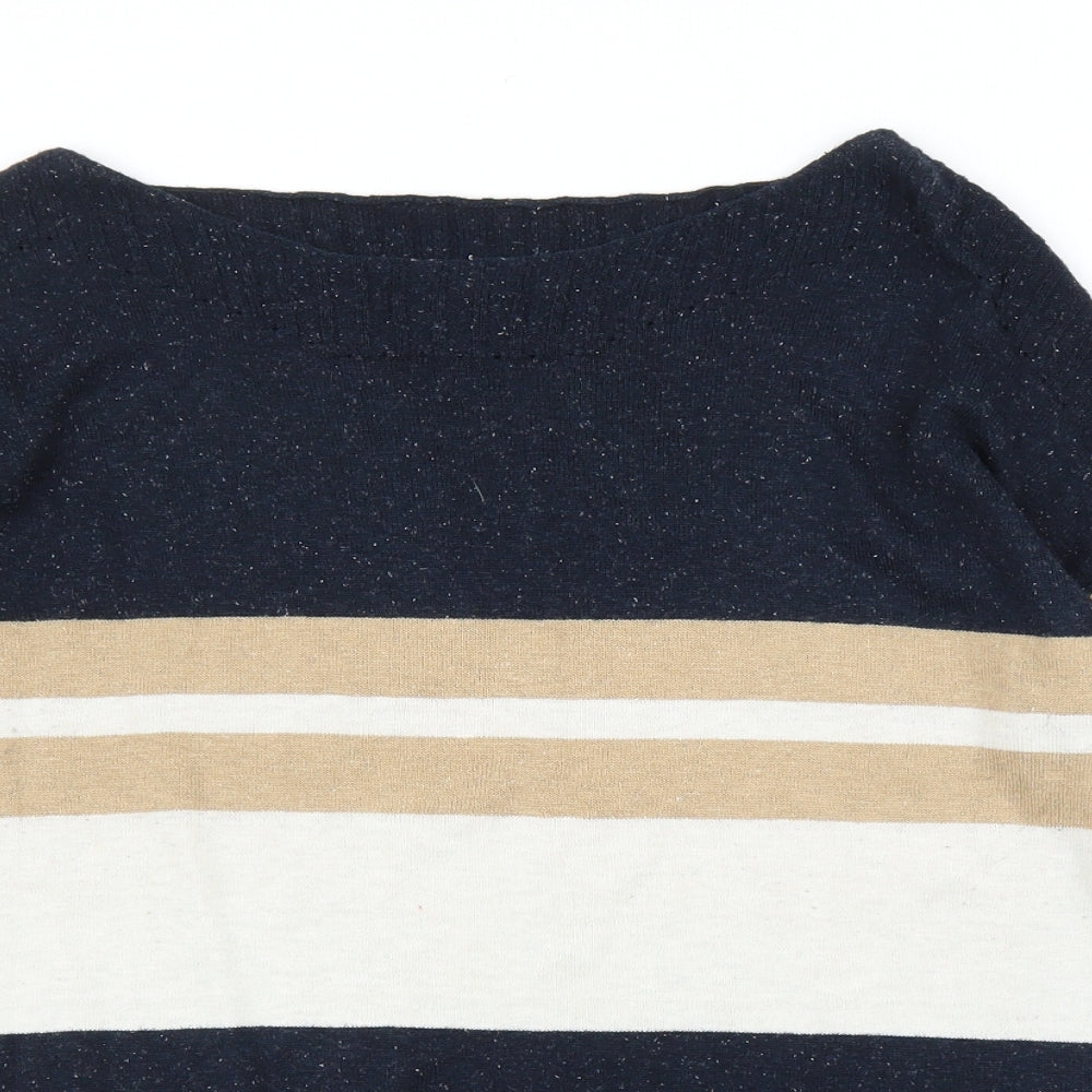 NEXT Womens Blue Striped  Pullover Jumper Size 16