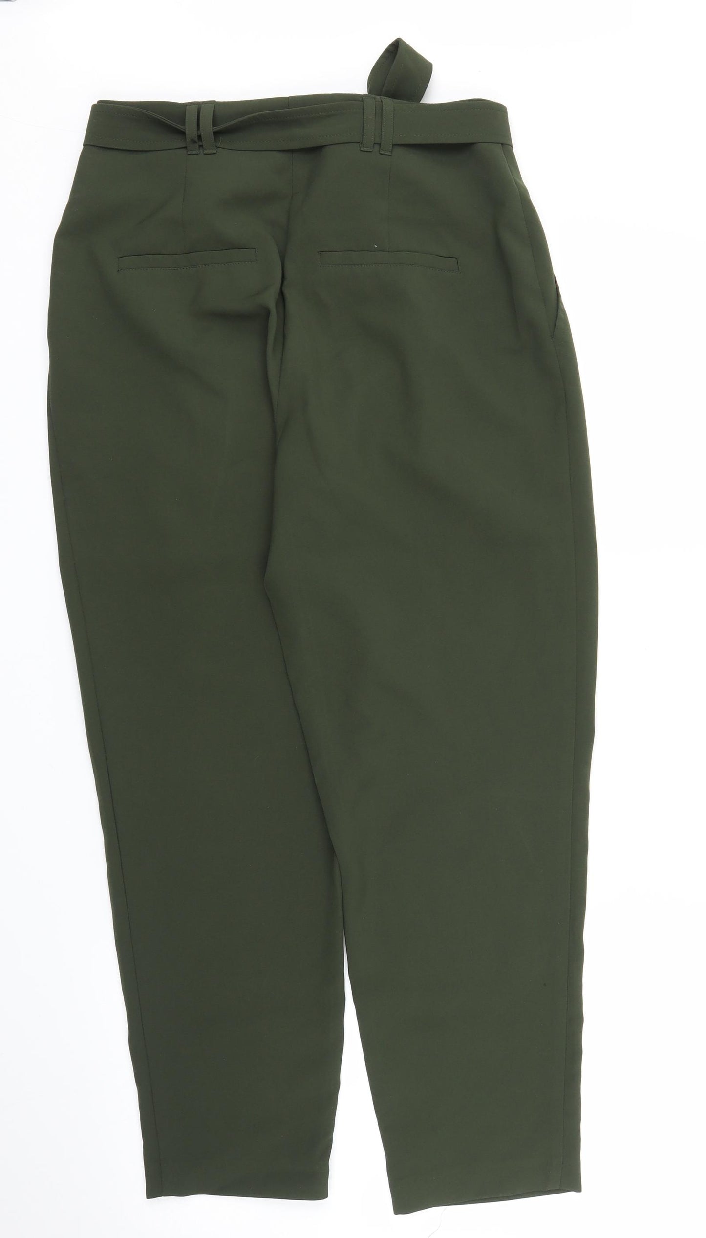 New Look Womens Green   Carrot Trousers Size 10 L25 in