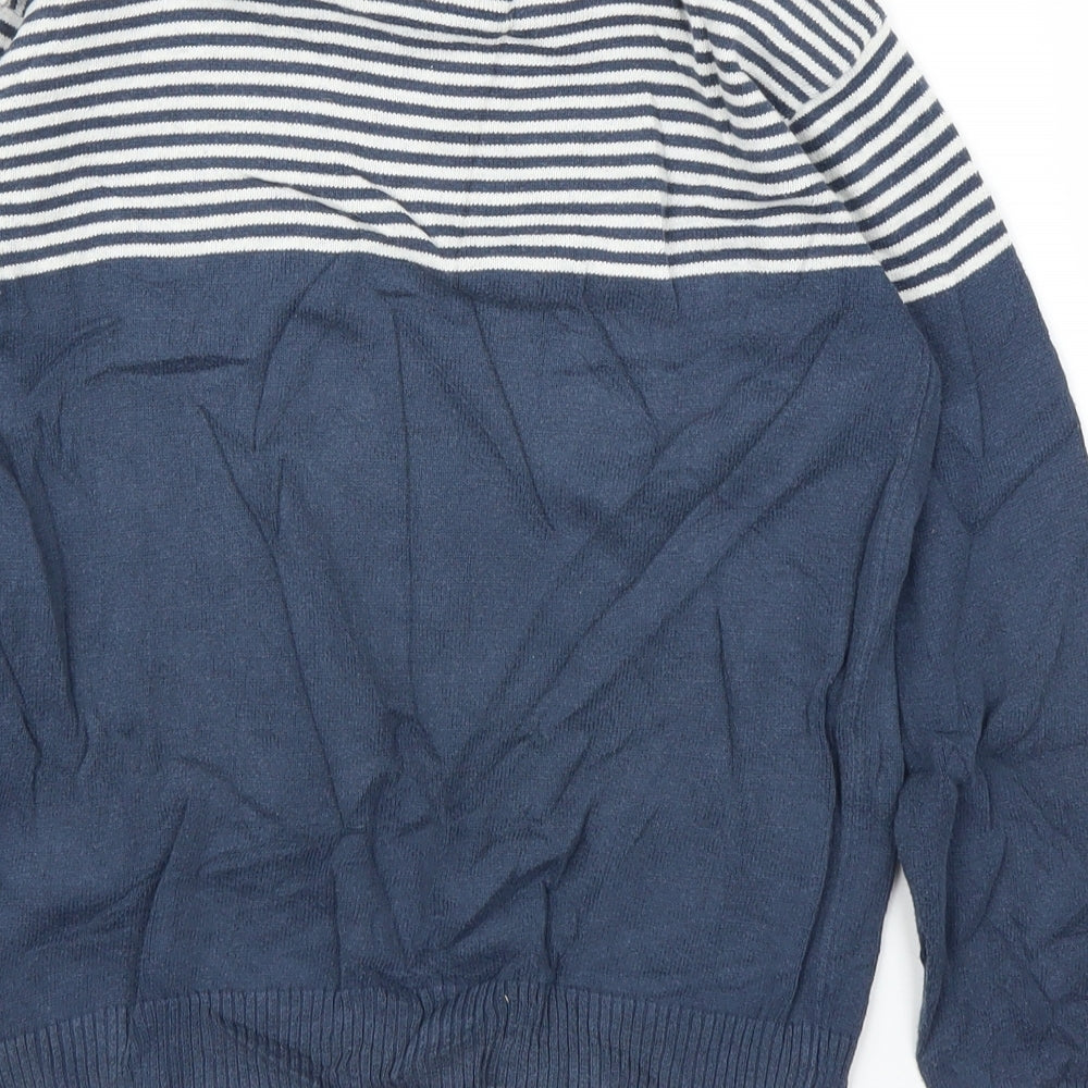 Primark Boys Blue Striped  Pullover Jumper Size 10-11 Years