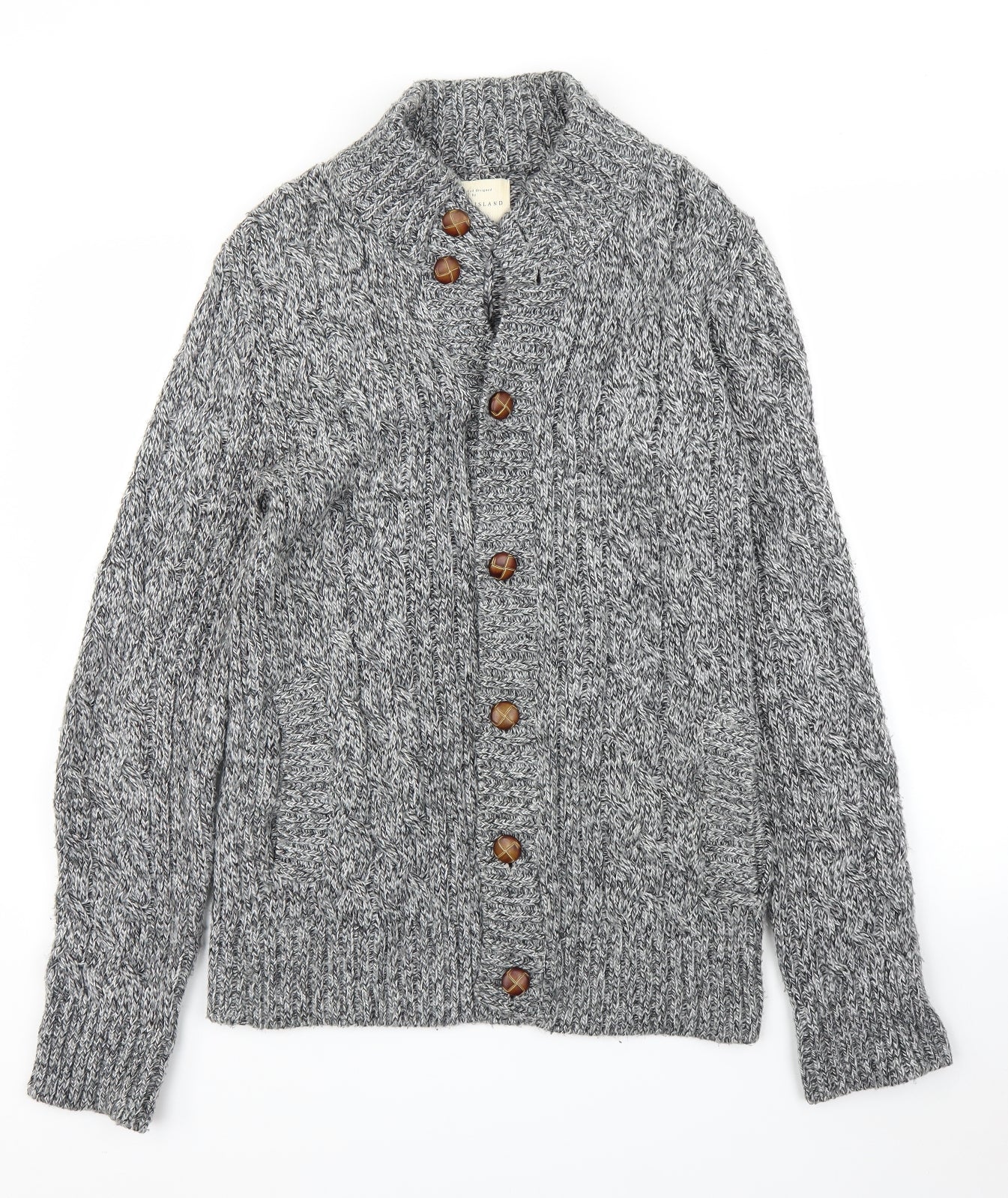 River Island Womens Grey   Cardigan Jumper Size M