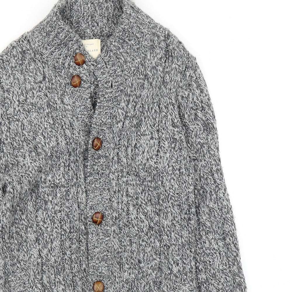 River Island Womens Grey   Cardigan Jumper Size M