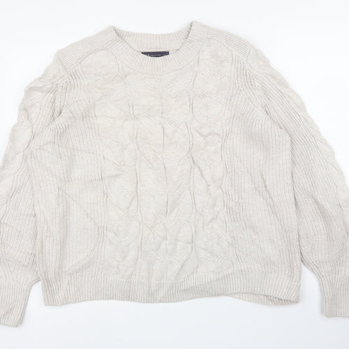 M&S Mens Beige   Pullover Jumper Size L