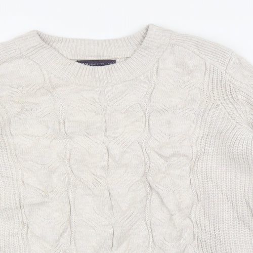 M&S Mens Beige   Pullover Jumper Size L