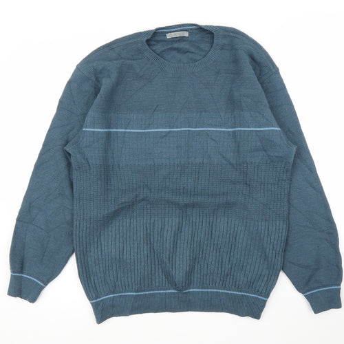 M&S Mens Blue   Pullover Jumper Size M